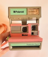 Polaroid Supercolor Esprit 600 Rosa Grigia Verde Acqua Tricolore 