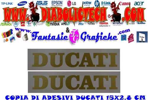 Copia adesivi scritta ducati - adesivi,
