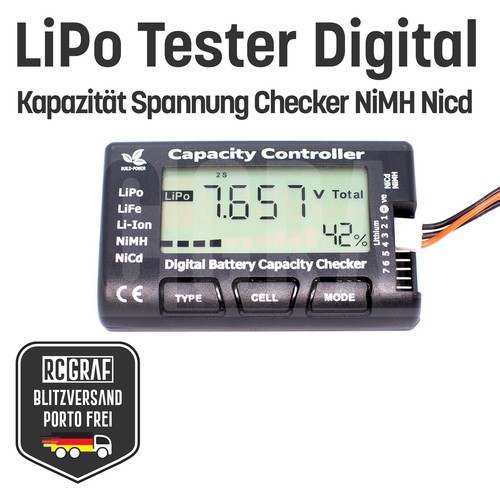 Lipo tester digitale life - tester,