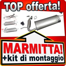 Silenziatore Posteriore per Smart FORTWO (451) 1.0 dal 2010 micro ibrido