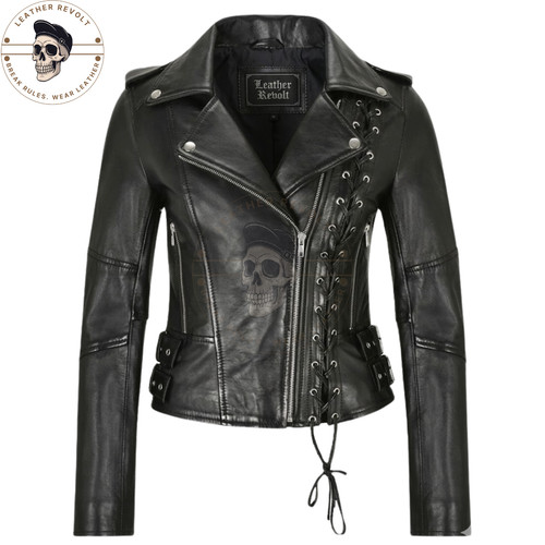 Giacca motociclista donna - giacca,