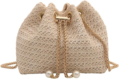 Borsa donna pochette paglia - donna,