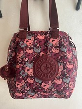 borsa kipling fantasia fiori malva