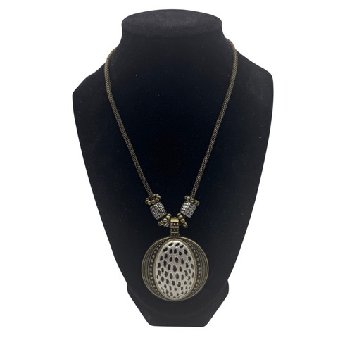 Collana con ciondolo - , bicolore