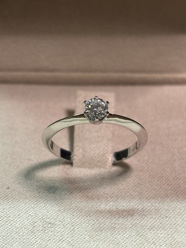 Anello solitario brillante - brillante, f