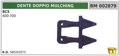 Dente doppio mulching per