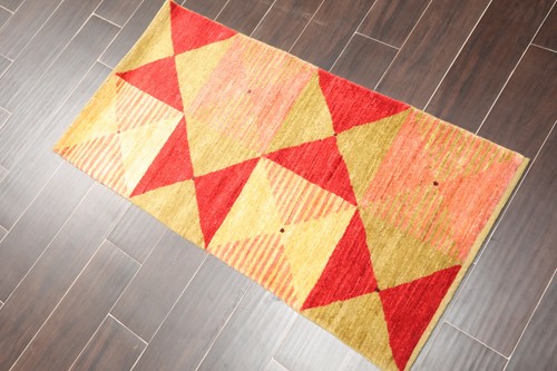 Tappeto annodato a mano - 2'x4',