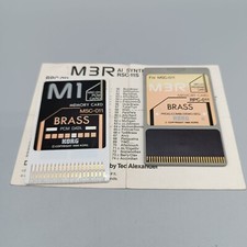 Korg M1 M3R Program PCM Data 2 x Memory Card MSC-011 RPC-011 RSC-11S Brass