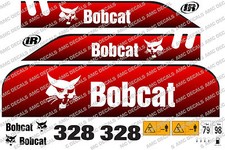 Bobcat 328D Mini Digger Decalcomania Set