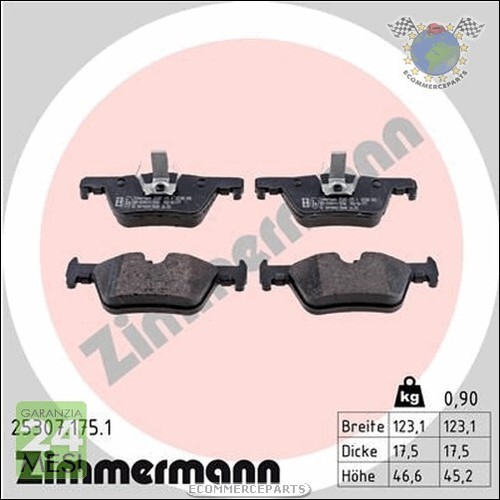 Kit pastiglie freno zimmermann - pastiglie,