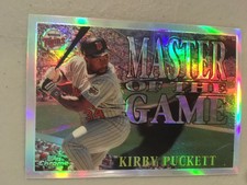 1996 Topps Chrome Baseball Master of the Game Rifrattore - #MG15 Kirby Puckett