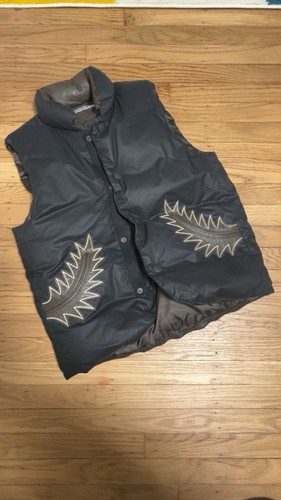 Gilet imbottito pelle con - gilet, in