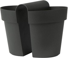 Euro 3 Plast Vaso con Riserva, Antracite (3032-62)