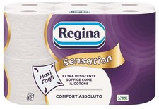 Regina Carta Igienica Sensation, 12 Rotoli