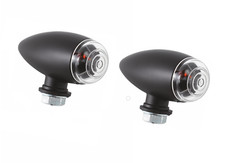 Coppia frecce moto BULLET in metallo lampadina universale custom cafè