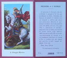 Santino Holy Card: S. Giorgio