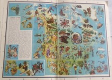 1955  ALBUM  TRES RARE COMPLET STICKERS  ATLAS DU MONDE  EN  IMAGES - 21  photos