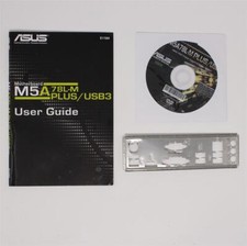 ASUS M5A78L-M PLUS/USB3 - SET manuale ATX IO Shield pannello slot CD (#5551)