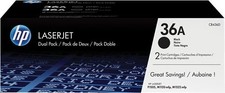 ORIGINAL HP Multipack nero CB436AD 36A ~4000 Seiten Nastro Trasferimento Termico