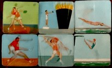GIOCHI OLIMPICI ANNI 60 6 VARI-VUE MOTION SET SFARFALLIO ITALIANO OTTIME CONDIZIONI NOS
