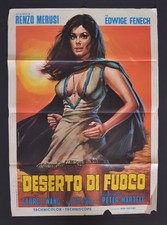 MANIFESTO 2F DESERTO DI FUOCO edwige fenech peter martell wang