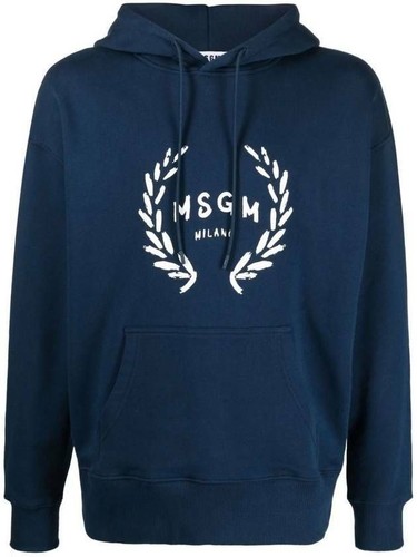 Msgm logo print hoodie - msgm,