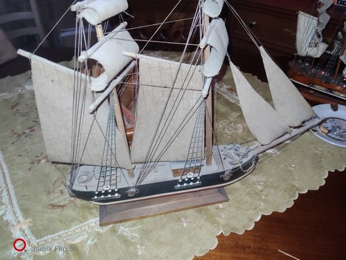 Barca oggetto legno - legno, a