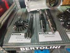 COPPIA CONICA PIU ASSE FRESA MOTOCOLTIVATORE BERTOLINI 310 S DENTI Z = 7 - 19