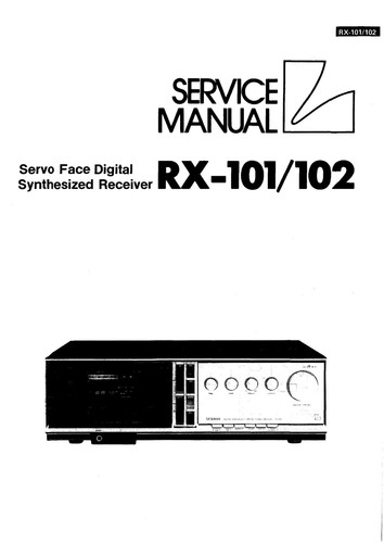 Manuale servizio - servizio,