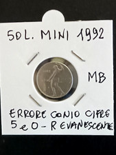 Moneta lire mini 1992 - 50,