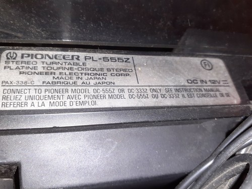 Pioneer pl555z stereo vintage - pl555z,