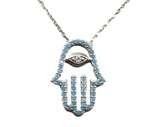 Collana con ciondolo occhio di