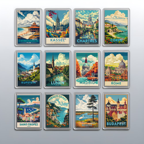 Acrylic travel city - travel,