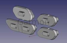 Set pulsanti per riparare Garmin Edge 520 (E52) colla alla custodia posteriore