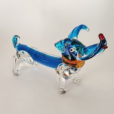 Submerged glass dachshund dog