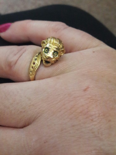 Anello leone oro - kt, e