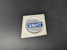 SEAT Ø 20MM LOGO ADESIVO 3D SIGLA EMBLEMA FREGIO STEMMA SCRITTA BADGE TARGA NOME