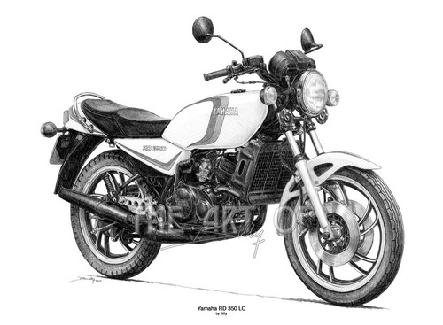 Yamaha 350 fine art - yamaha, rd