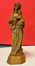 Madonna con bambino scolpita in legno