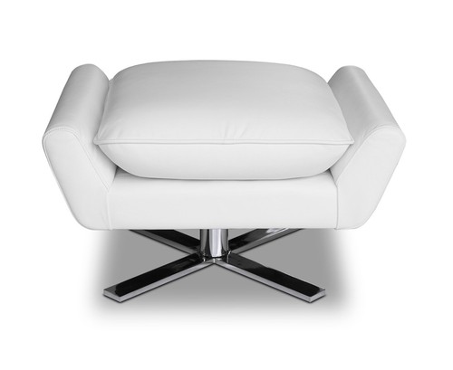 Pouf poggiapiedi vera pelle - , o