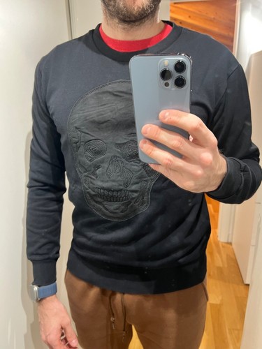 Pullover girocollo nero zara - pullover,