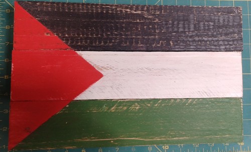 Bandiera palestinese legno - in,