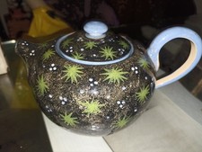 TEIERA FLOREALE CERAMICA VINCENZO DEL MONACO GROTTAGLIE RARA