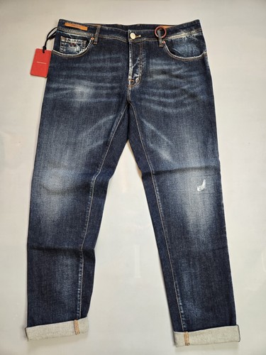 Jeans uomo blu tramarossa - jeans,