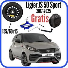 Ruotino Di Scorta 4Fori Da 15 Per Ligier Js 50 Sport Con Kit Cric + Chiave Sacca