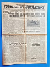 CORRIERE D'INFORMAZIONE 14-15 DICEMBRE 1953 ITALIA-CECOSLOVACCHIA -DONATO FRISIA