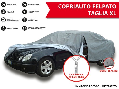 Telo copriauto felpato - telo,