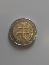 Moneta da 2 euro Slovensko, Slovacchia anno 2015 con Stemma 2 croci