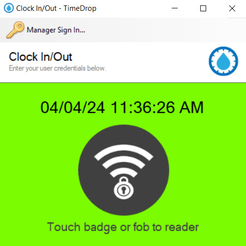 Software time clock lettore - e,