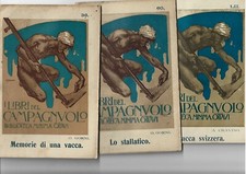 LIBRI DEL CAMPAGNUOLO Blocco di tre-Memorie di una vacca, lo stallatico,Vacca ..